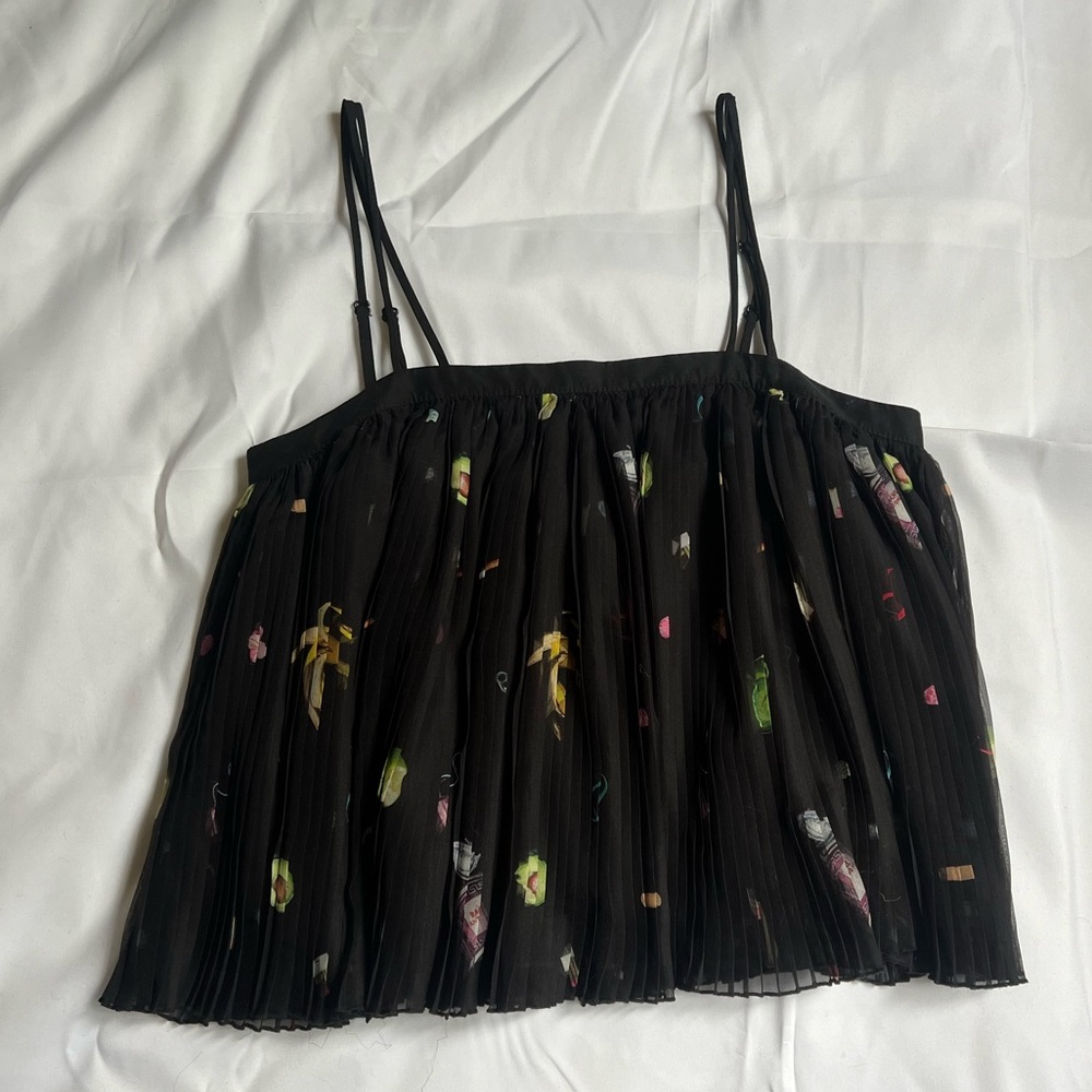 rachel antonoff garbage print top
